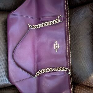 Purple coach bag